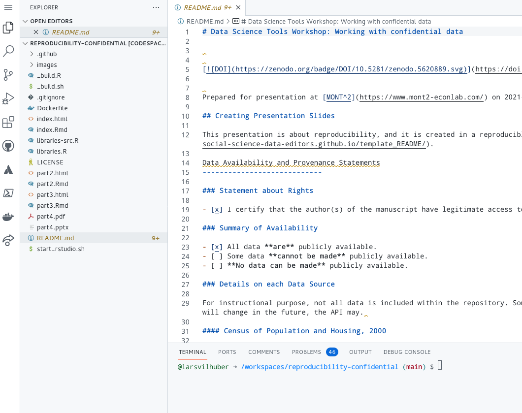 Launching docker